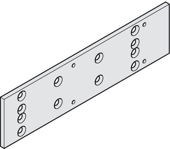 Montageplatte für Dorma TS 73V | Länge: 225 mm | Farbe: silber