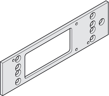 Montageplatte für Geze TS 3000 | Länge: 226 mm | Farbe: silber