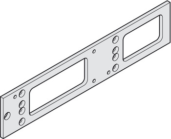 Montageplatte für Geze TS 4000 und TS 5000 | Länge: 287 mm | Farbe: silber