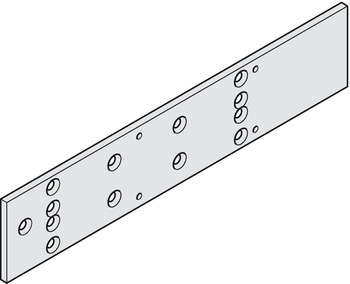 Montageplatte für Dorma TS 83 | Länge: 245 mm | Farbe: silber