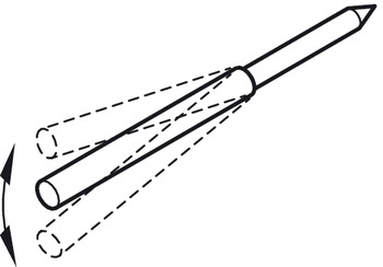 Tablarträger mit Holzgewinde | Durchmesser: 14,2 mm | Tablardicke: = 22 mm