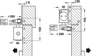 Obentürschließer Dorma TS 73V | Schließkraft: 2–4 nach EN 1154 | Farbe: silber