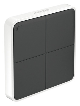 Wandtaster für Häfele Loox | mit Bluetooth® | Farbe: schwarz