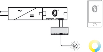 Häfele Loox Adapter multi-weiß | für 6-fach Verteiler | 24V
