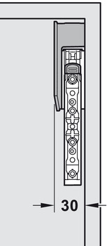 Blum Kraftspeicher-Einheit für Hochklappbeschlag | Leistungsfaktor 420-1610 | Farbe: dunkelgrau
