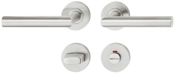 Türdrücker-Garnitur für WC/Badezimmer | Modell: Startec PDH3103 | Ausführung: DIN links und rechts