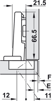 Topfplatte für Clip Top | Modell: 71T3590 | Anschlag: Eckanschlag