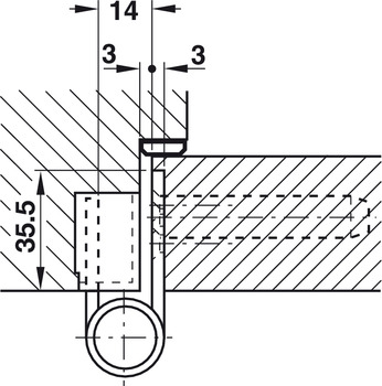 Objekttürband von Simonswerk | Modell: DHX 1160 | Größe: 160 mm