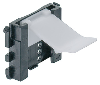 Sockelblendenclip für Häfele AXILO™ 78 | Verwendbar für 19 mm Blende | Farbe: schwarz/weiß
