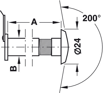 Türspion von Startec | für Türdicke: 26 – 62 mm | Sichtwinkel: 200°