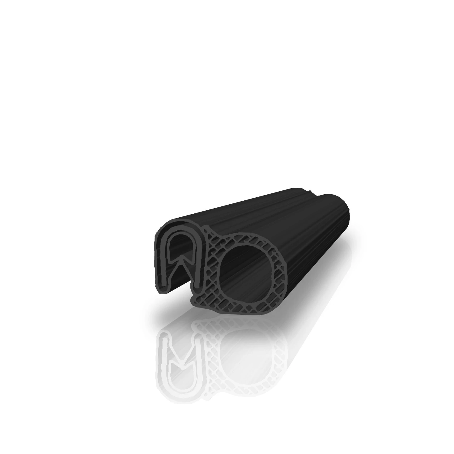 Kantenschutz mit Stahleinlage für 2-5mm Bleche Farbe schwarz mit
