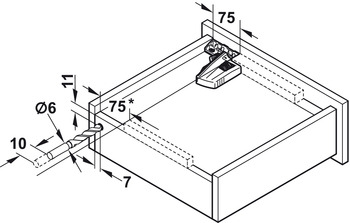 Blum Unterflurführung Movento 760 H | Blumotion S | 350mm Nennlänge