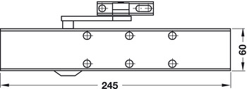 Obentürschließer Dorma TS 83 | Schließkraft: 3–6 nach EN 1154 | Farbe: silber