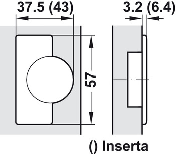 Topfplatte für Clip Top | Modell: 71T3590 | Anschlag: Eckanschlag