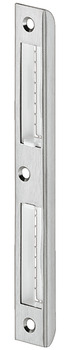Einlass-Schließblech für gefälzte Türen | Länge: 170 mm | Farbe: braun