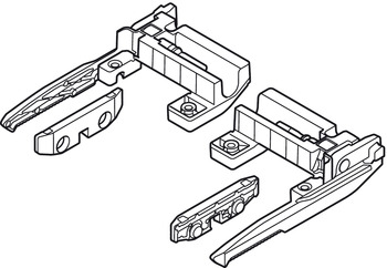 Tablar-Arretierung für Schubladenführungen | Modell: 295H5700 | Farbe: oriongrau