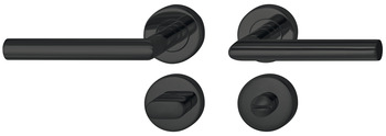 Türdrücker-Garnitur für WC/Badezimmer | Modell: Startec LDH 2171 | Farbe: anthrazitgrau
